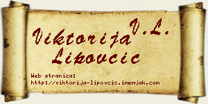 Viktorija Lipovčić vizit kartica